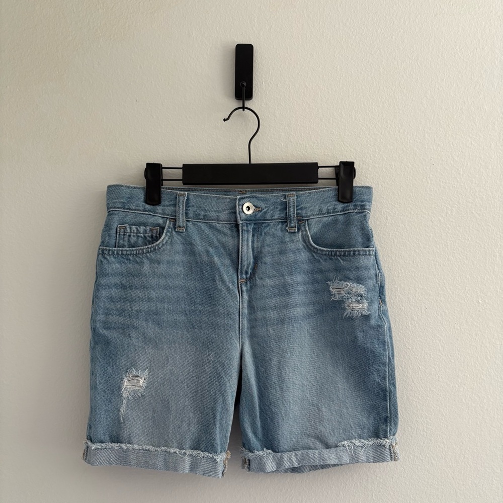 The Children’s Place • Distressed Midi Denim Shorts